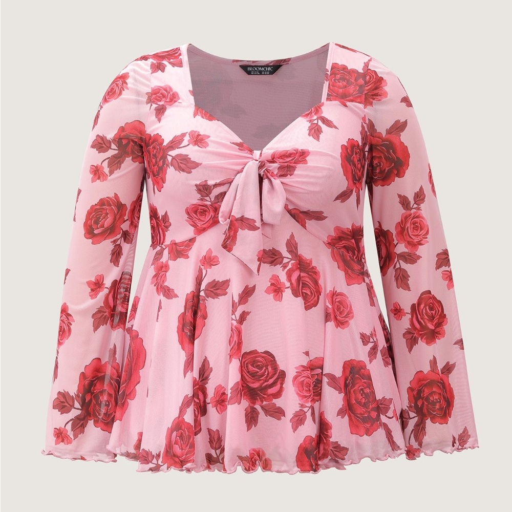 Floral Pink Top